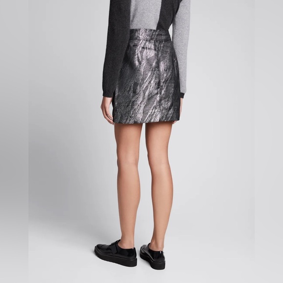 Ganni Assymetrical Jacquard Mini Skirt - Picture 3 of 4